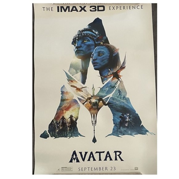 Avatar IMAX 3D Exclusive 09/23/22 Theater ReRelease Movie Poster 19x13 - Picture 1 of 6
